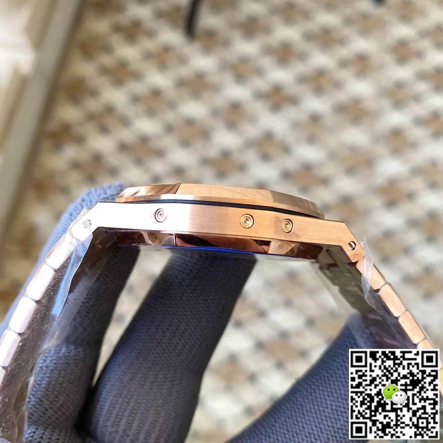 Audemars Piguet Royal Oak 26574OR.OO.1220OR.03 APS Factory 1:1 Best Edition Replica Watch Rose Gold Strap